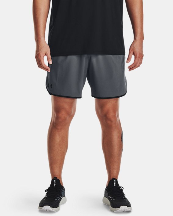 กางเกงขาสั้น UA HIIT Woven 6” สำหรับผู้ชาย in Gray image number 0